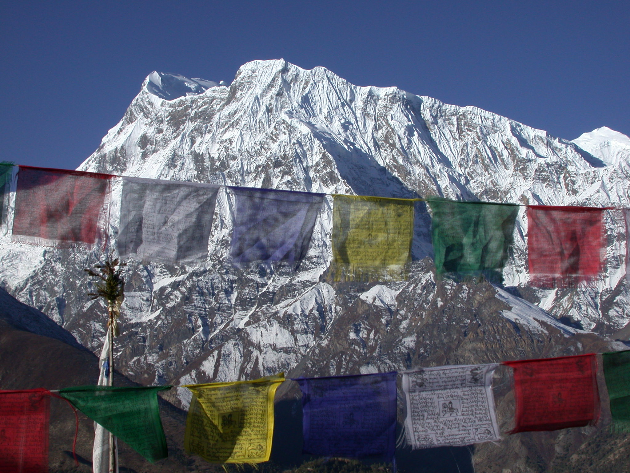 North face of the central Himalaya, where the rainshadow meets the snowline
